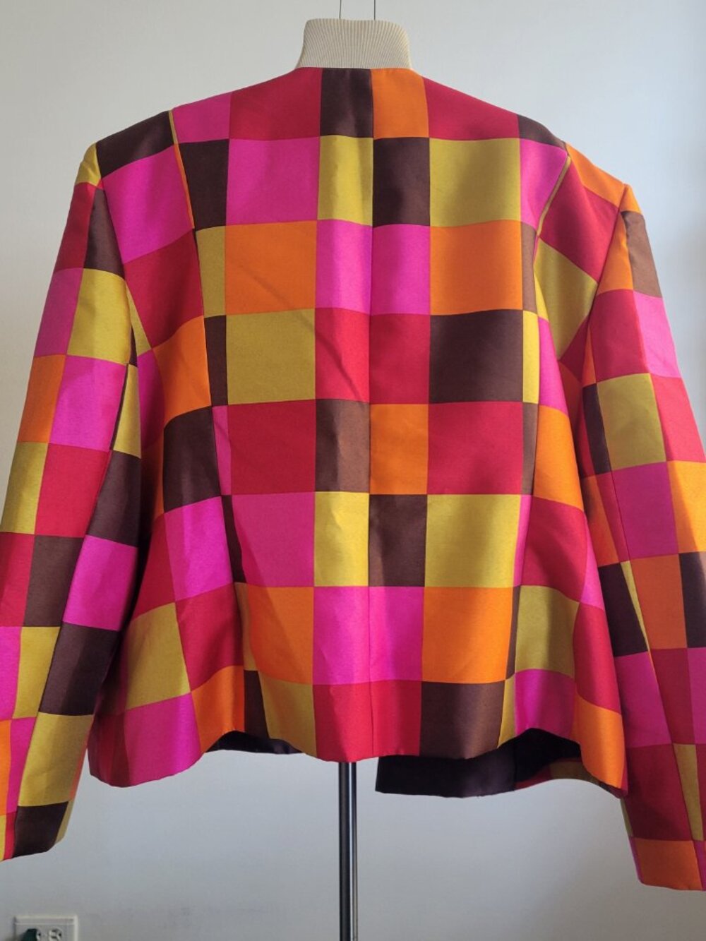 Vintage Lily & Taylor New York Paris Jacket 24W Colorblock Evening Blazer - Picture 3 of 15